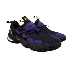Adidas Trae Young 1 Basketball Sneakers Mens Size 8 Core Black College Purple